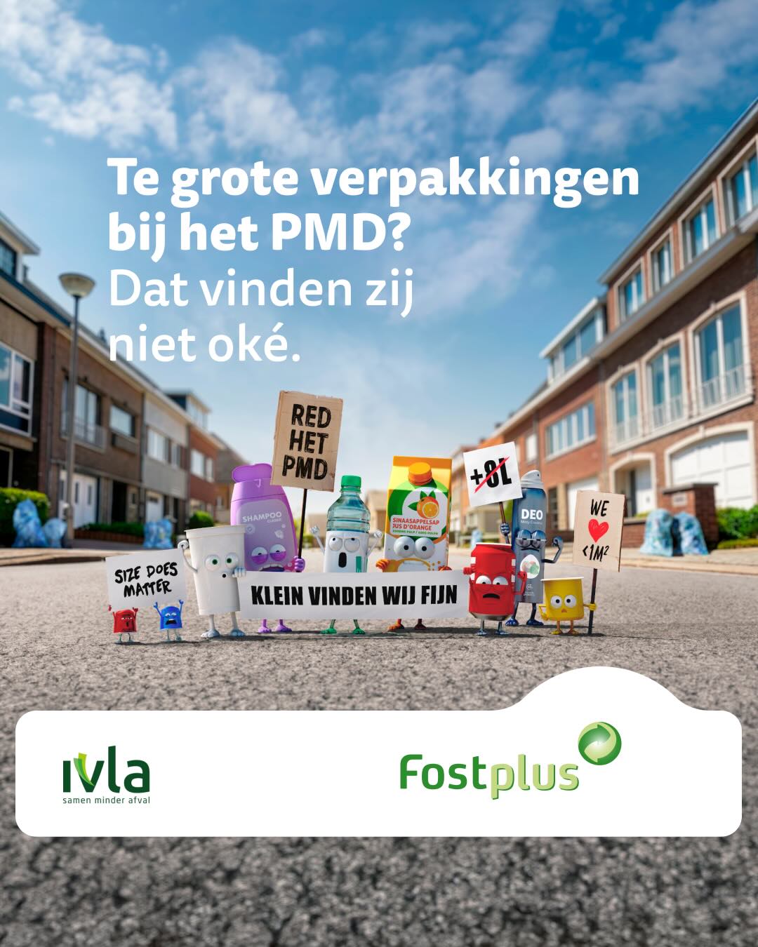 Te grote verpakkingen bij PMD? Dat vinden zij niet oké.
