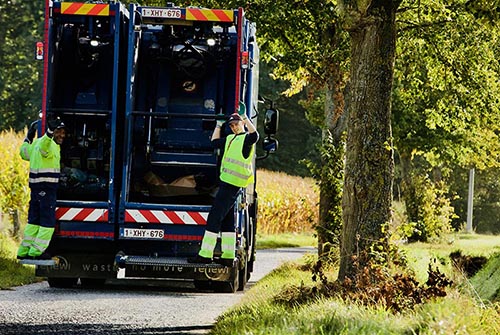 Afvalophaling op tropische dagen